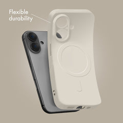 My Style Protective Flex Magsafe Compatible Case For Iphone 17 Antique White - 123TelecomShop