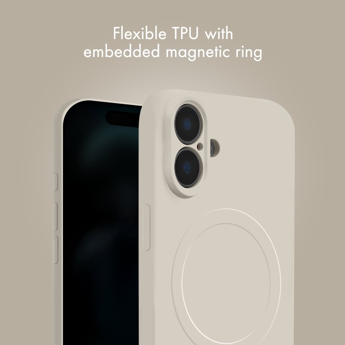 My Style Protective Flex Magsafe Compatible Case For Iphone 17 Pro Antique White - 123TelecomShop