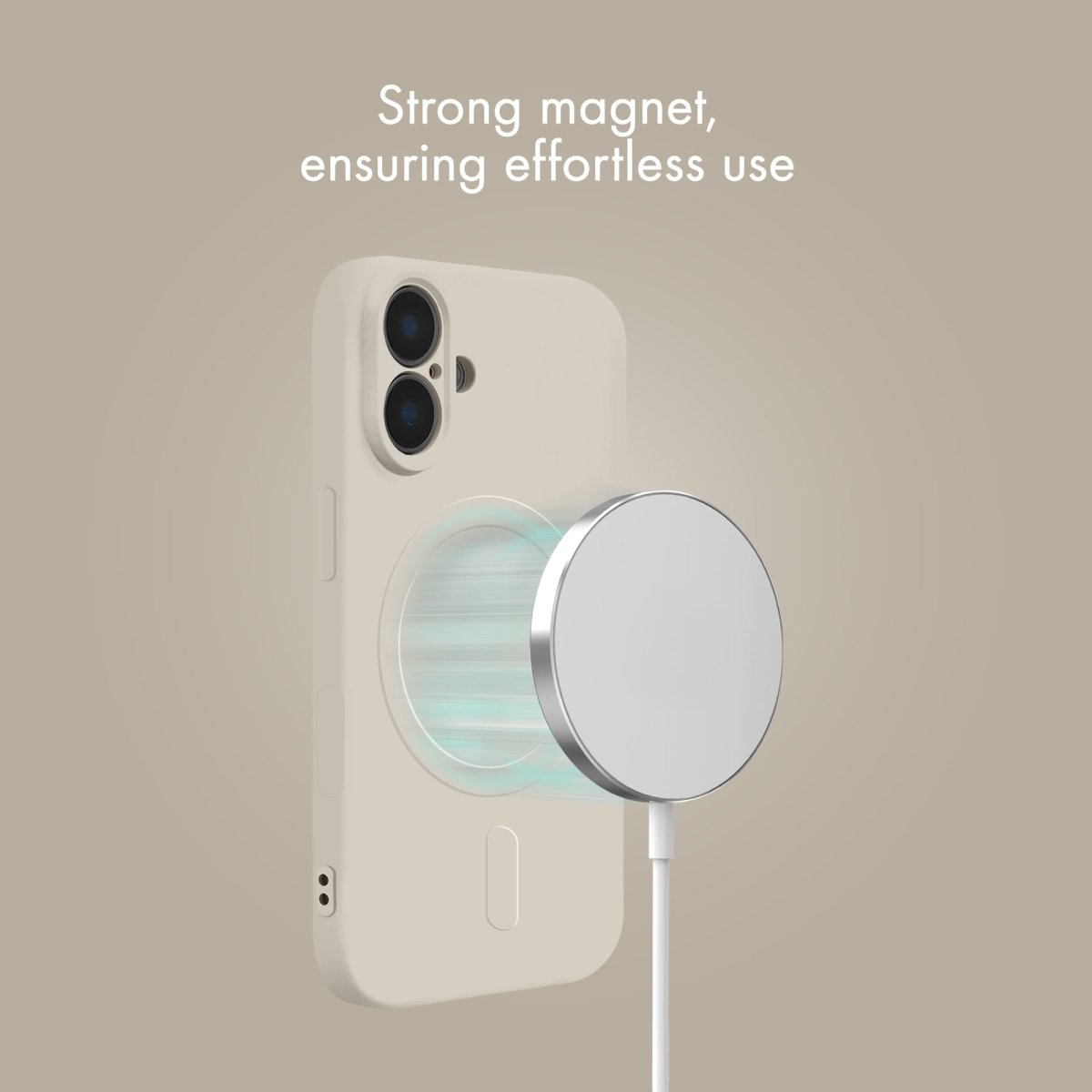 My Style Protective Flex Magsafe Compatible Case For Samsung Galaxy S25 Fe 5G Antique White - 123TelecomShop