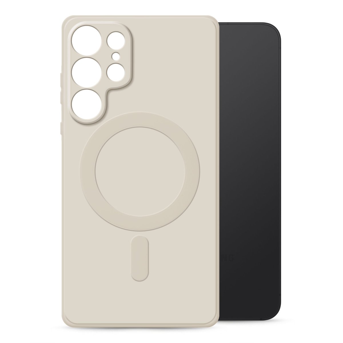 My Style Protective Flex Magsafe Compatible Case For Samsung Galaxy S25 Ultra 5G Antique White - 123TelecomShop