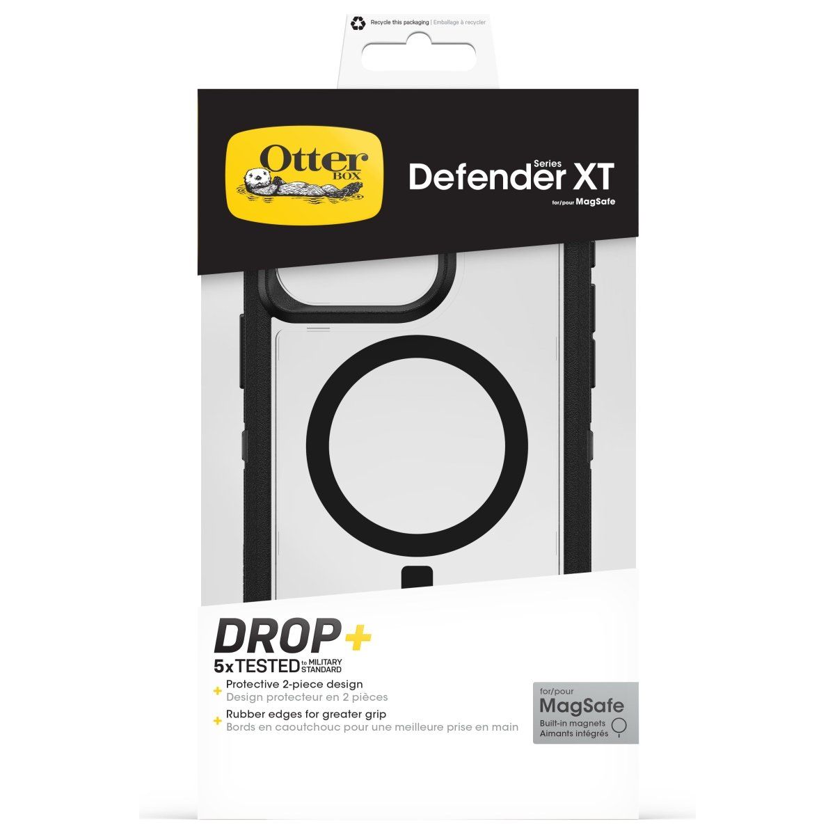 Otterbox Defender Series Xt With Magsafe Apple Iphone 15 Pro Max Clear/Black - 123TelecomShop