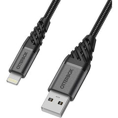 Otterbox Nylon Braided Charge/Sync Cable Apple Lightning 1M Black - 123TelecomShop