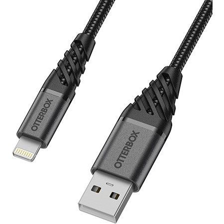 Otterbox Nylon Braided Charge/Sync Cable Apple Lightning 2M Black - 123TelecomShop