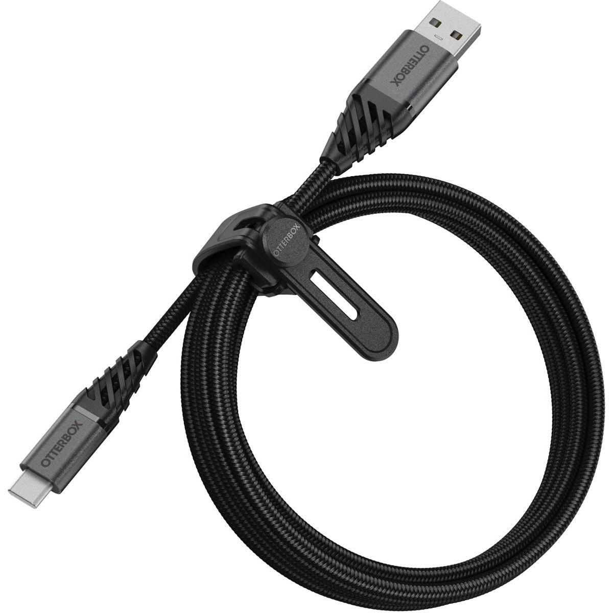 Otterbox Nylon Braided Charge/Sync Cable Apple Lightning 2M Black - 123TelecomShop