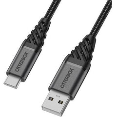 Otterbox Nylon Braided Charge/Sync Cable Usb-C 2M Black - 123TelecomShop