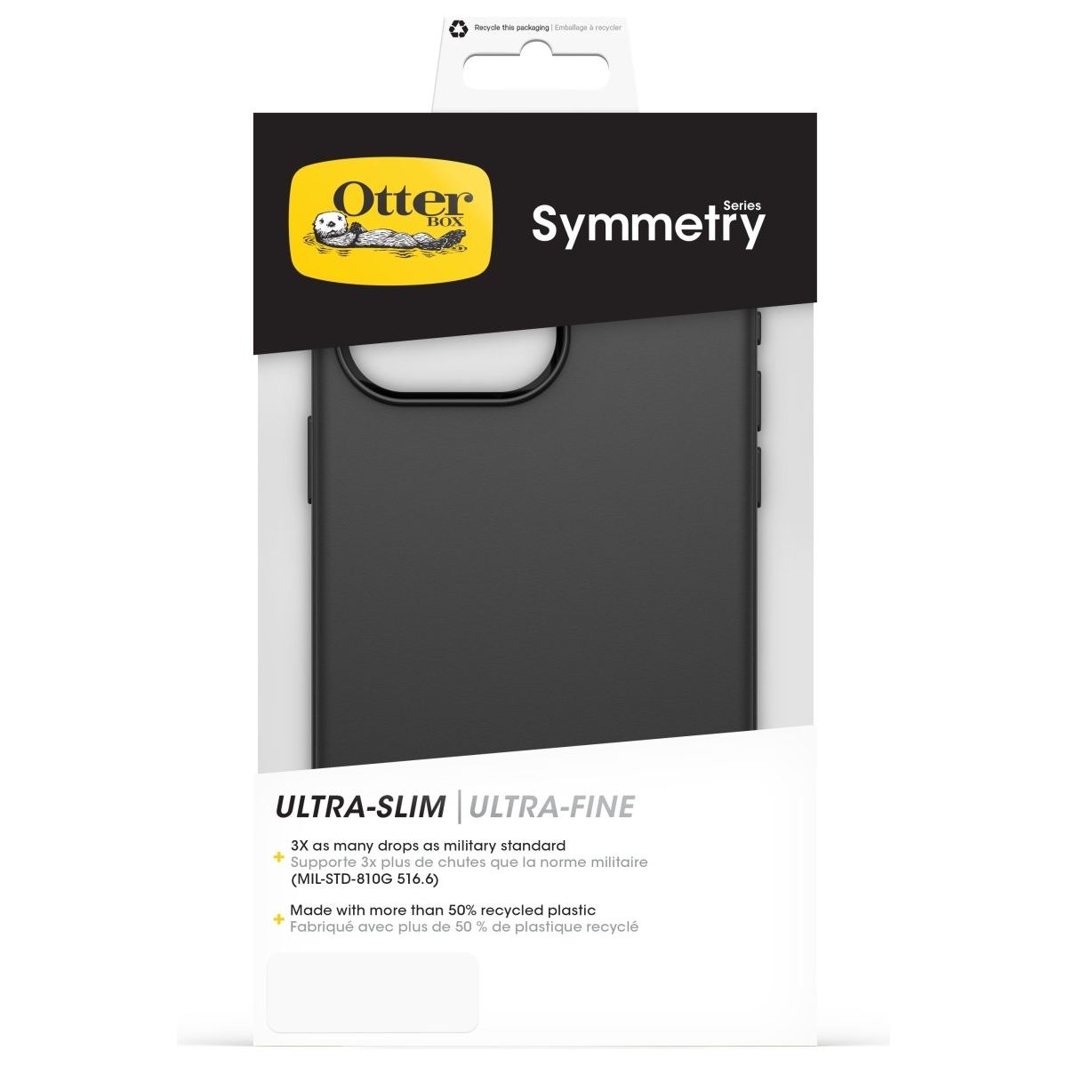 Otterbox Symmetry Case Apple Iphone 15 Pro Max Black - 123TelecomShop
