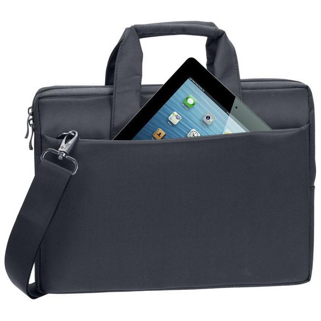 Rivacase Central Laptop Bag 13.3Inch Black - 123TelecomShop