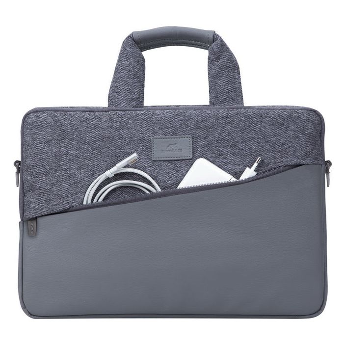 Rivacase Egmont Laptop Bag 15.6Inch Grey - 123TelecomShop