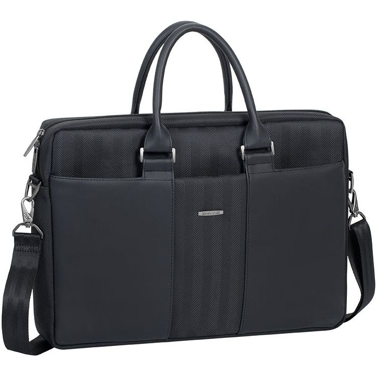 Rivacase Narita Business Laptop Bag 15.6Inch Black - 123TelecomShop