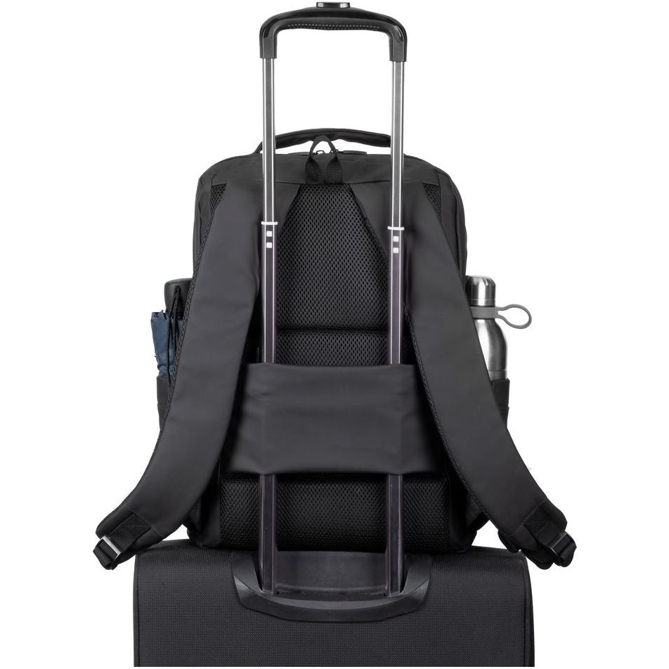 Rivacase Tegel Coated Eco Laptop Backpack 15.6Inch Black - 123TelecomShop