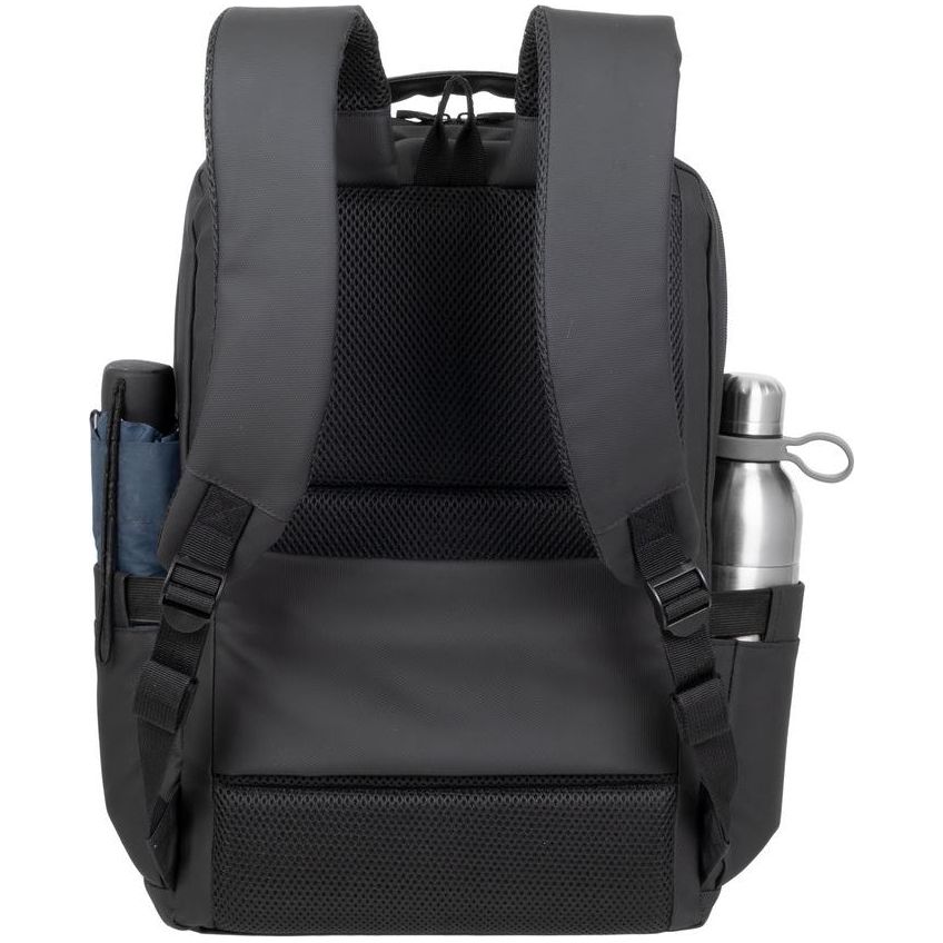 Rivacase Tegel Coated Eco Laptop Backpack 15.6Inch Black - 123TelecomShop