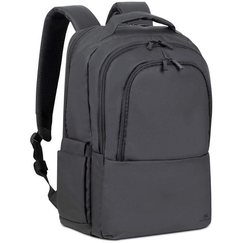 Rivacase Tegel Coated Eco Laptop Backpack 15.6Inch Black - 123TelecomShop