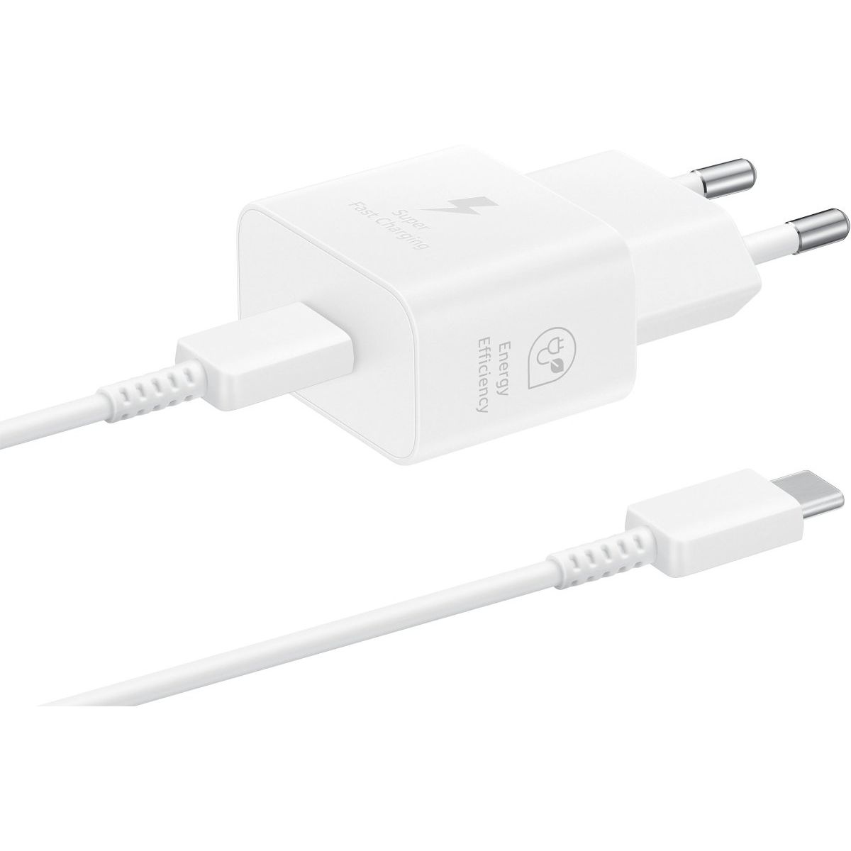 Samsung Ep-T2510Xwegeu Samsung Usb-C Pd Wall Charger 25W + Usb-C Cable White - 123TelecomShop