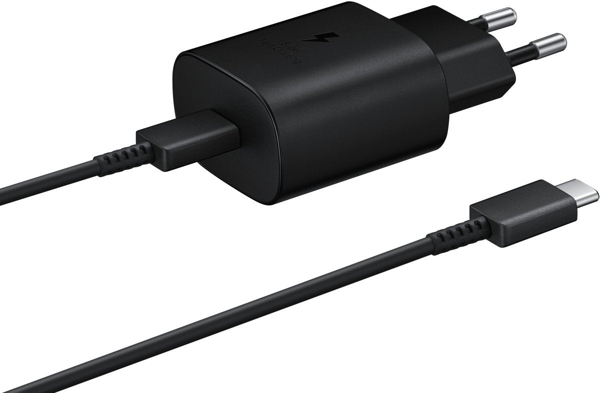 Samsung Ep-Ta800Xbegww Samsung Super Fast Pd Wall Charger Usb-C Incl. Usb-C Cable 25W Black Bulk - 123TelecomShop