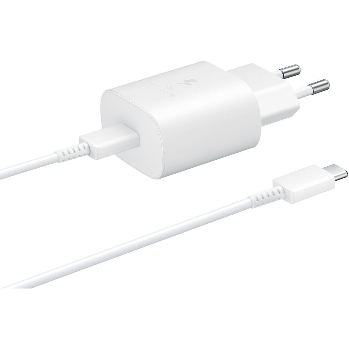 Samsung Ep-Ta800Xwegww Samsung Super Fast Pd Wall Charger Usb-C Incl. Usb-C Cable 25W White Bulk - 123TelecomShop