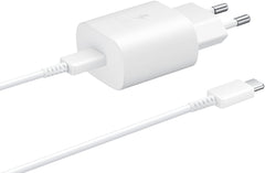 Samsung Ep-Ta800Xwegww Samsung Super Fast Pd Wall Charger Usb-C Incl. Usb-C Cable 25W White Bulk - 123TelecomShop