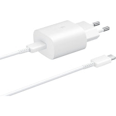 Samsung Ep-Ta800Xwegww Samsung Super Fast Pd Wall Charger Usb-C Incl. Usb-C Cable 25W White Bulk - 123TelecomShop