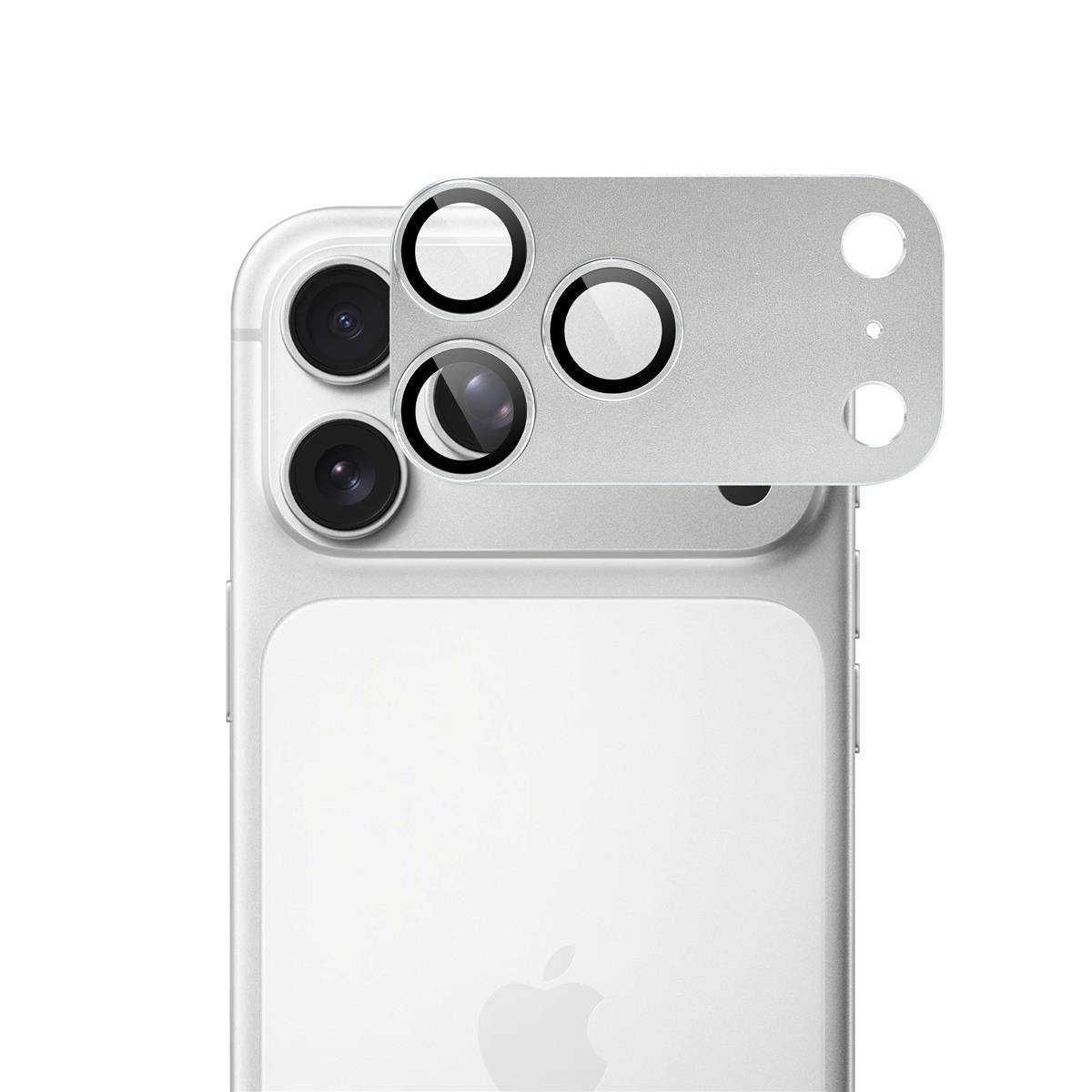 ScreenArmor iPhone 18 Pro Camera Lens Protector Tempered Glass Zilver - 123TelecomShop