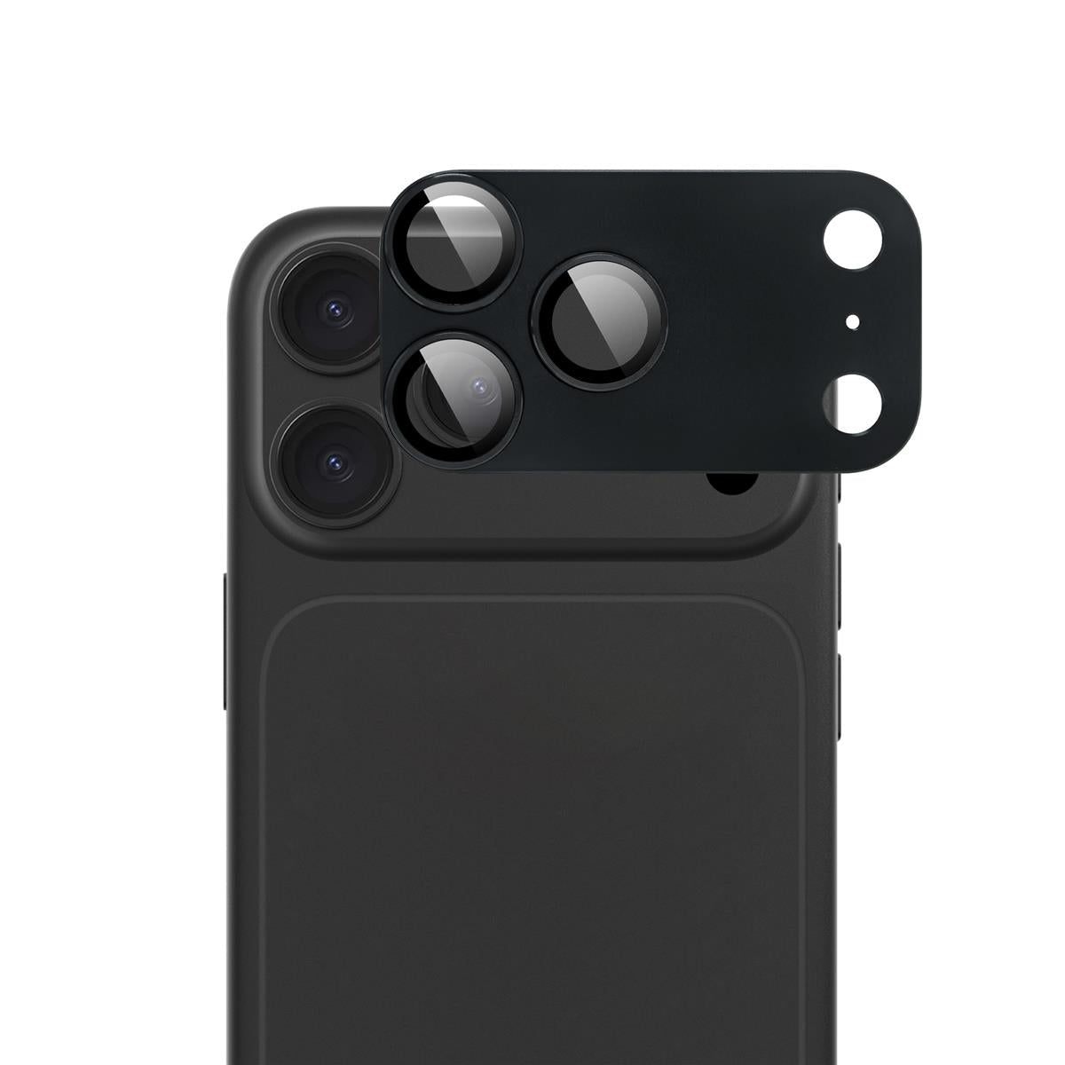 ScreenArmor iPhone 18 Pro Camera Lens Protector Tempered Glass Zwart - 123TelecomShop