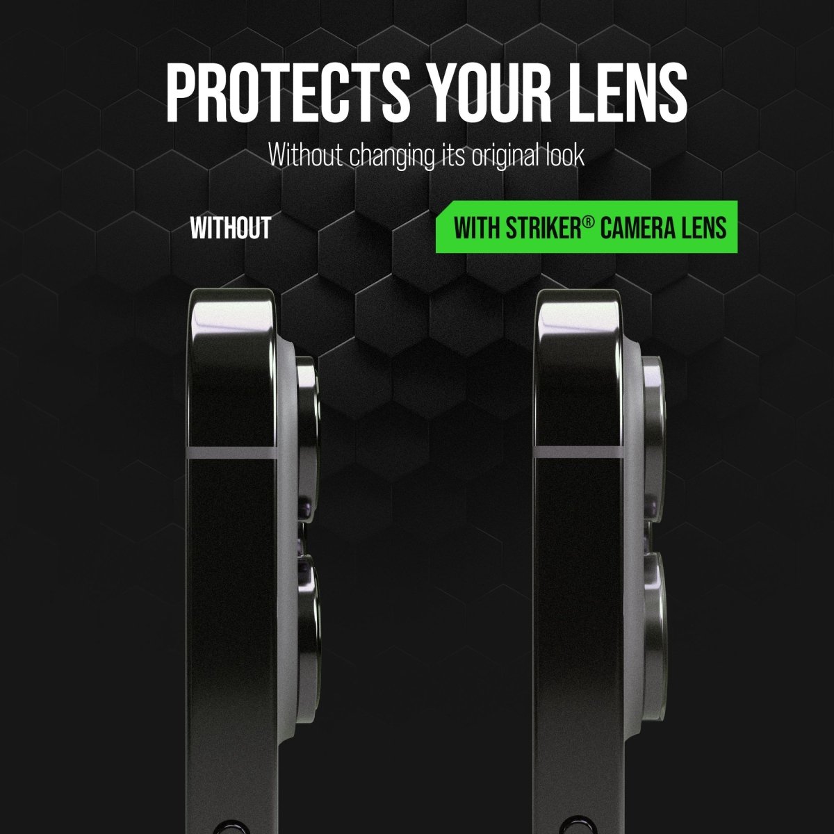 Striker Single Lens Glass Camera Protector - Transparent - Apple Iphone 15 Pro/15 Pro Max - 123TelecomShop