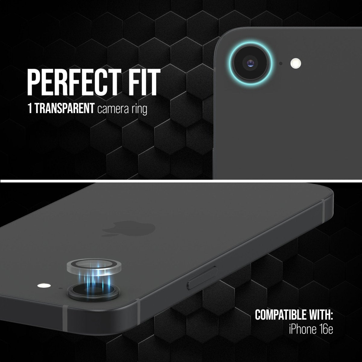 Striker Single Lens Glass Camera Protector - Transparent - Apple Iphone 16E/17E - 123TelecomShop