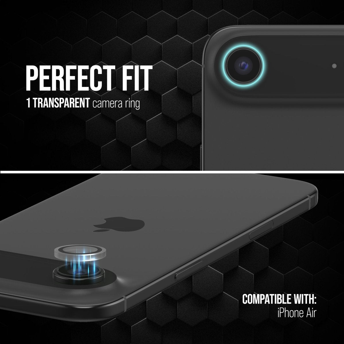 Striker Single Lens Glass Camera Protector - Transparent - Apple Iphone Air - 123TelecomShop