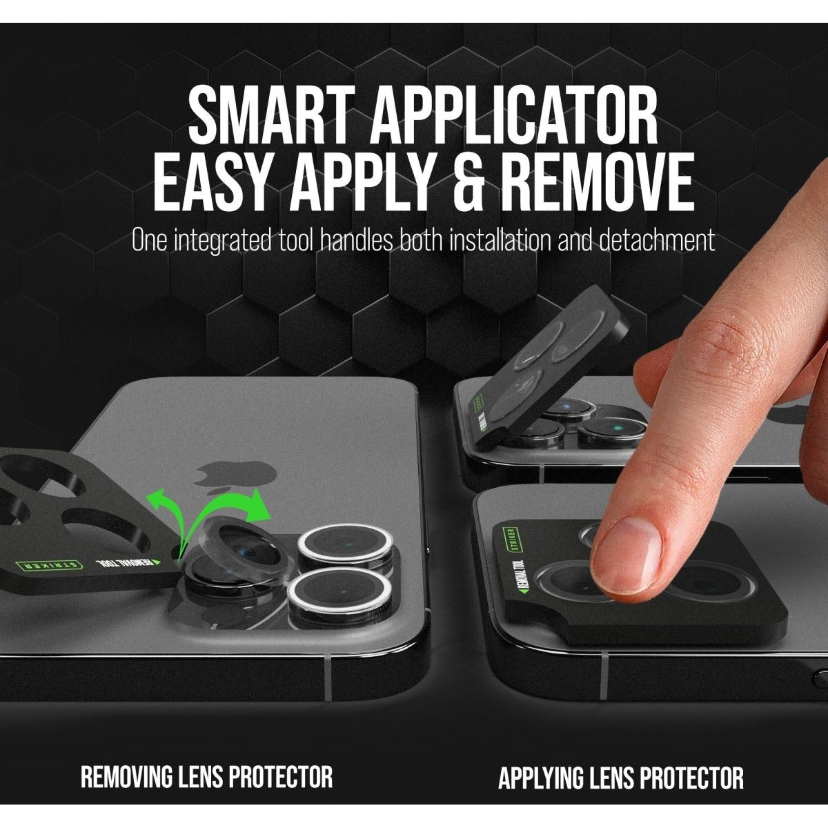 Striker Single Lens Glass Camera Protector - Transparent - Apple Iphone Air - 123TelecomShop