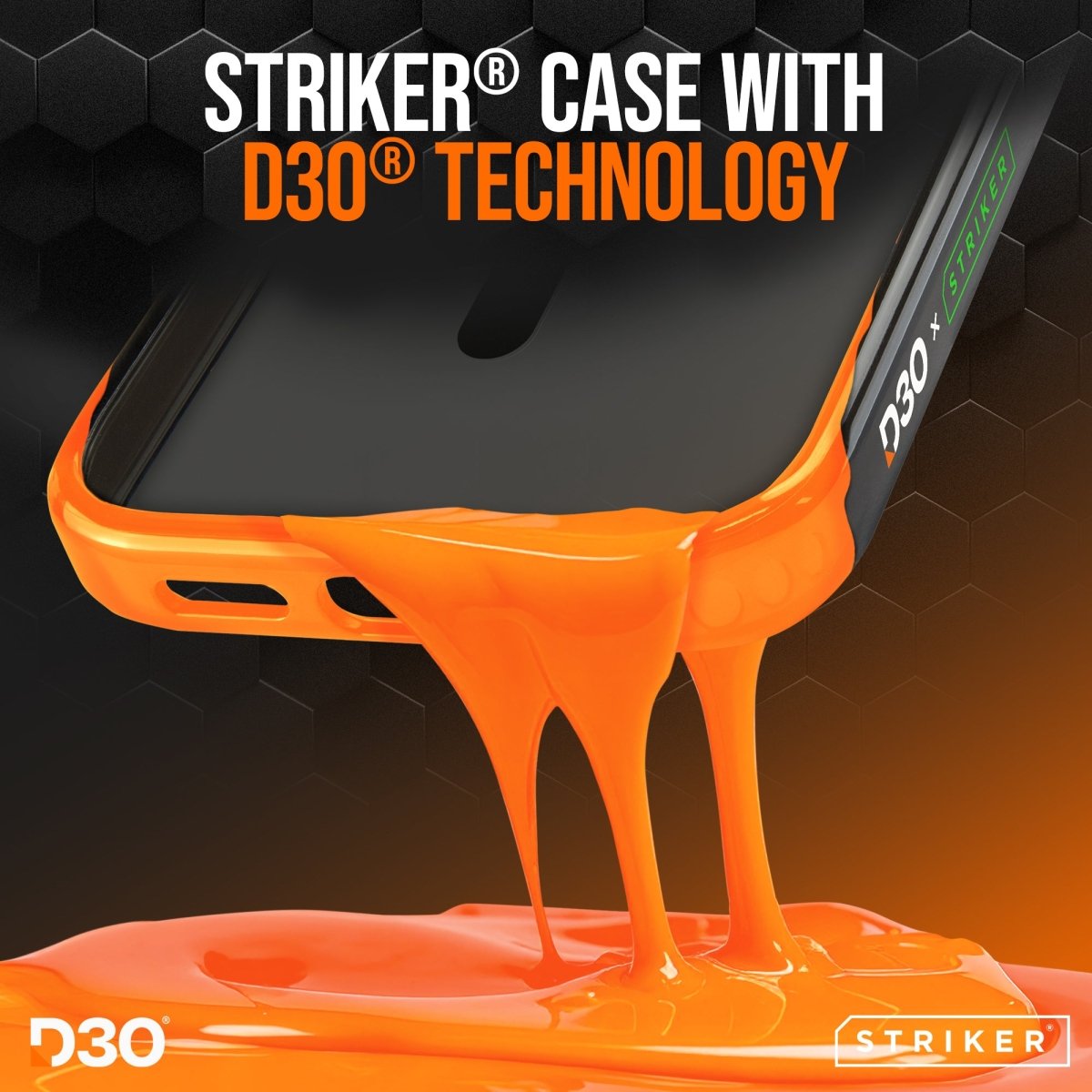 Striker X - Core - D3O Xtreme Impact Mag Case - Black - Samsung A17 (4G/5G) - 123TelecomShop