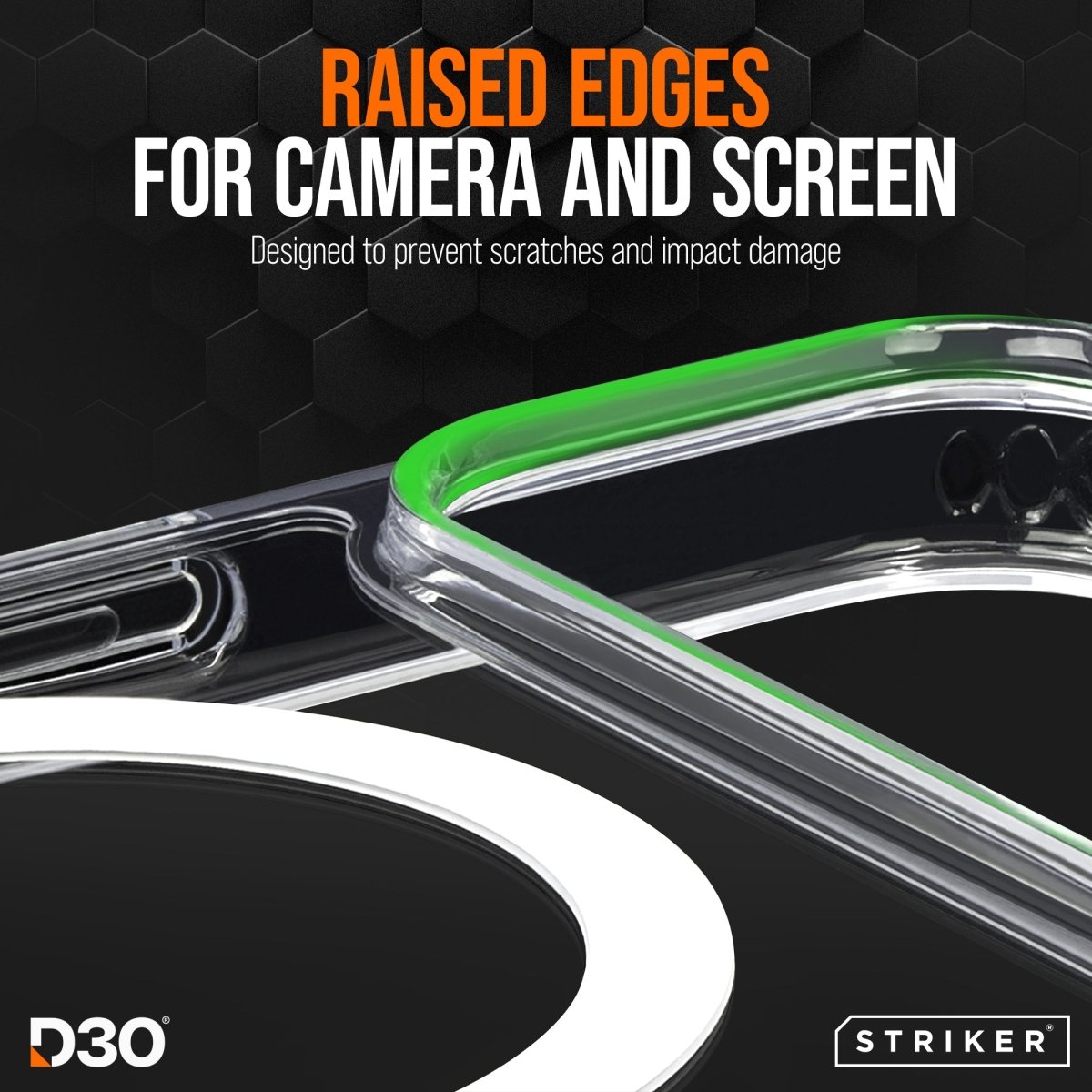 Striker X - Core - D3O Xtreme Impact Mag Case - Clear - Apple Iphone 13/14/15 - 123TelecomShop