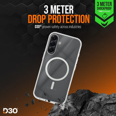 Striker X - Core - D3O Xtreme Impact Mag Case - Clear - Samsung A36 5G/A56 5G - 123TelecomShop