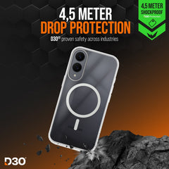 Striker X - Core - D3O Xtreme Impact Mag Case - Clear - Samsung S25 Edge 5G - 123TelecomShop