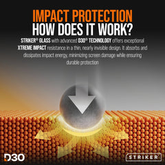 Striker X - Core - D3O Xtreme Impact Mag Case - Clear - Samsung S25 Edge 5G - 123TelecomShop