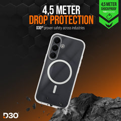 Striker X - Core - D3O Xtreme Impact Mag Case - Clear - Samsung S25 Fe - 123TelecomShop