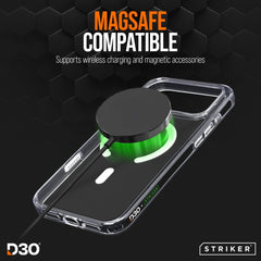 Striker X - Core - D3O Xtreme Impact Mag Case Pro - Clear - Apple Iphone 17 Pro - 123TelecomShop