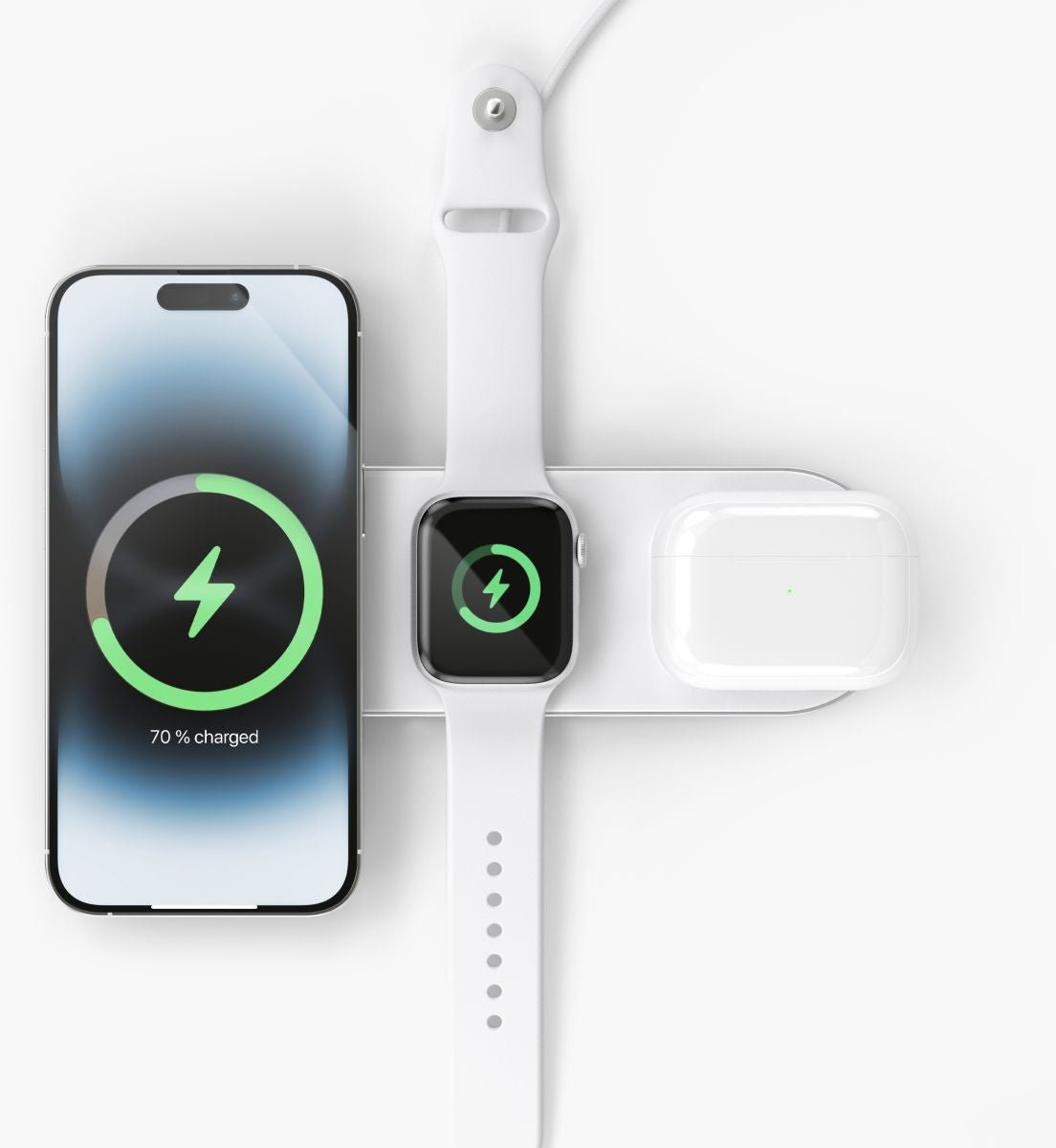 Vonmählen Aura Home 3In1 Wireless Charging Station White - 123TelecomShop