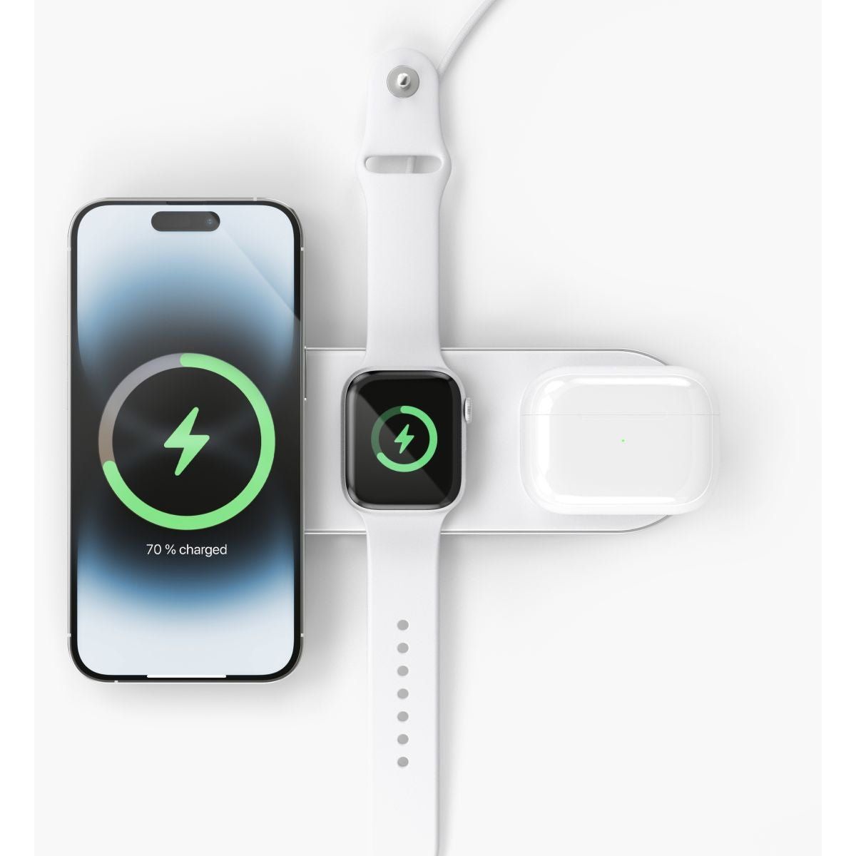 Vonmählen Aura Home 3In1 Wireless Charging Station White - 123TelecomShop