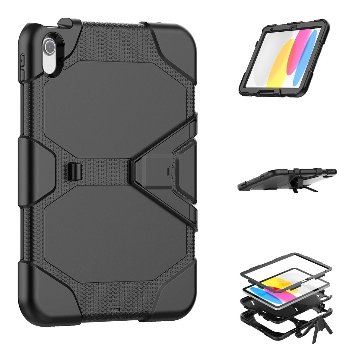 Xccess Survivor Essential Case Apple Ipad 10.9 (2022)/Ipad 11 (2025) Black - 123TelecomShop