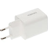 Mobiparts dubbele Thuislader Voedingsadapter - 45W - USB-A en USB-C - Wit