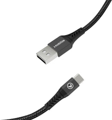 Mobilize Strong Nylon Cable Usb To Usb-C 2M. 15W Black