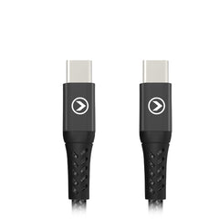 Mobilize Strong Nylon Cable Usb-C To Usb-C 1M. 100W Black