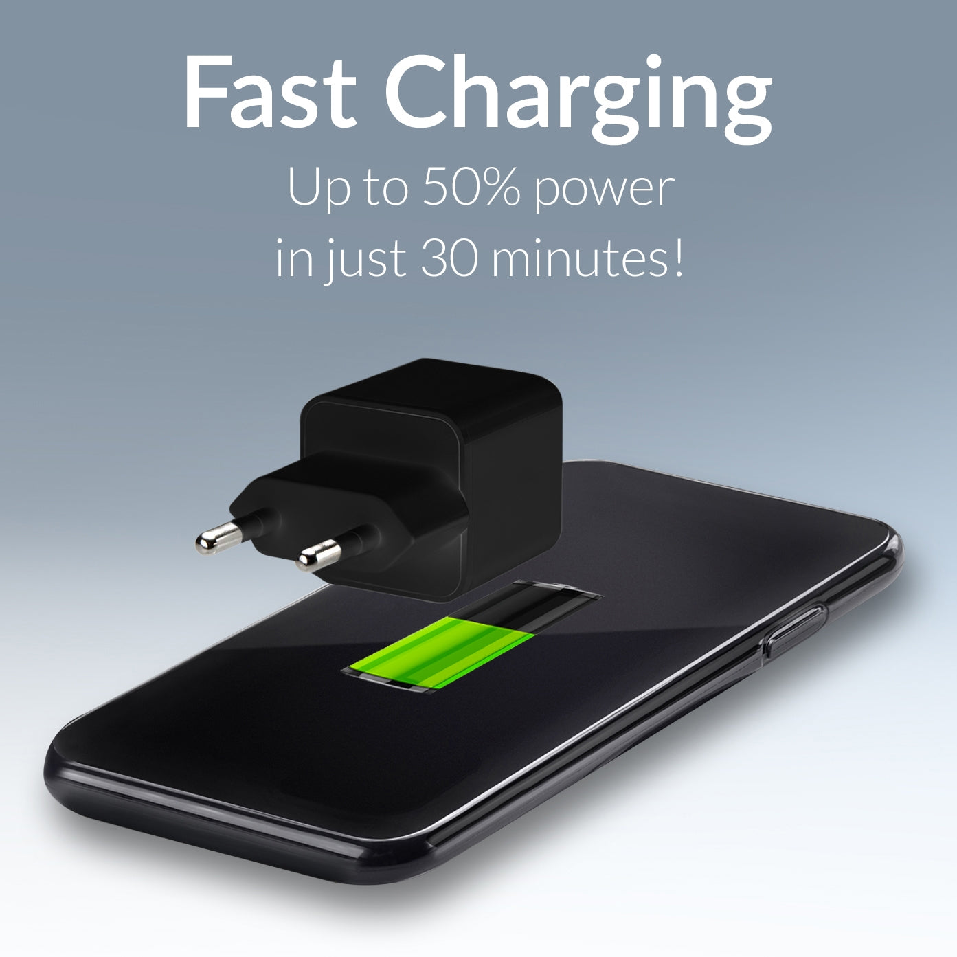 Mobilize Wall Charger Usb-C 20W With Pd + Mfi Lightning Nylon Cable 1.2M Black