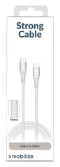 Mobilize Strong Nylon Cable Usb-C To Usb-C 1M. 100W White