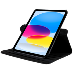 Just in Case Apple iPad 10.9 (2022) Cover 360° drehbare Buchhülle – Schwarz