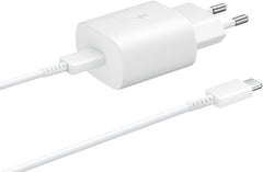Samsung Ep-Ta800Xwegww Samsung Super Fast Pd Wall Charger Usb-C Incl. Usb-C Cable 25W White Bulk