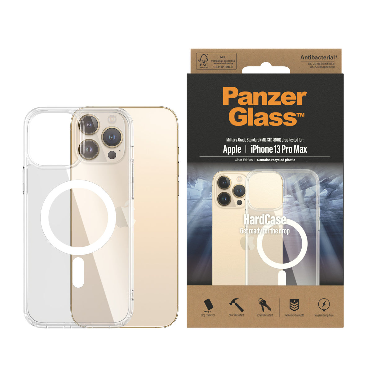 PanzerGlass Apple iPhone 13 Pro Max MagSafe HardCase, Transparant