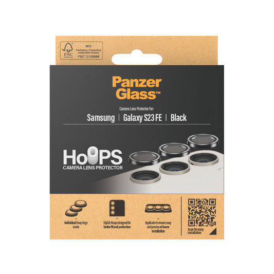 PanzerGlass Samsung Galaxy S23 FE Hoops Kameraschutz, Schwarz