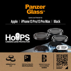 PanzerGlass Apple iPhone 13 Pro/13 Pro Max Hoops Kameraschutz, Schwarz