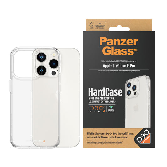 PanzerGlass Apple iPhone 15 Pro HardCase D30, Transparant