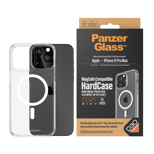 PanzerGlass Apple iPhone 15 Pro Max MagSafe HardCase D30, Transparant