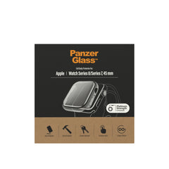 PanzerGlass Apple Watch Screenprotector 7/8/9 45MM, Transparant